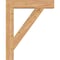 Ekena Millwork Traditional Block Smooth Bracket w/ Offset Brace, Western Red Cedar, 7 1/2"W x 34"D x 42"H BKT0806X34X42TRA05SWR - alternate 4